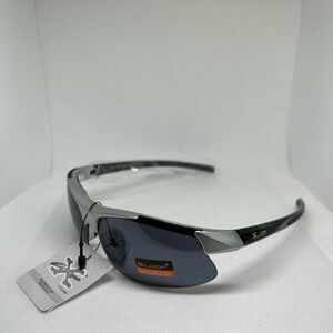 X-Loop Semi Rimless Wrap Mens Sunglasses
